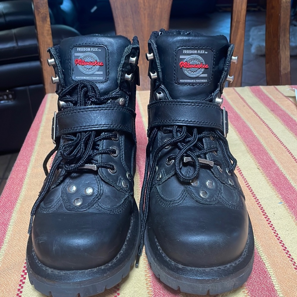 Milwaukee Leather Riding Boots Size 8